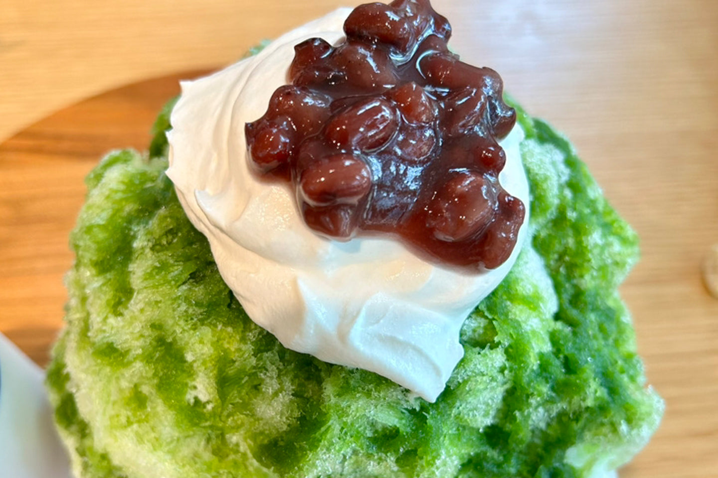 いろんなお茶のかき氷(THREE TEA CAFE トレインチ自由が丘店)