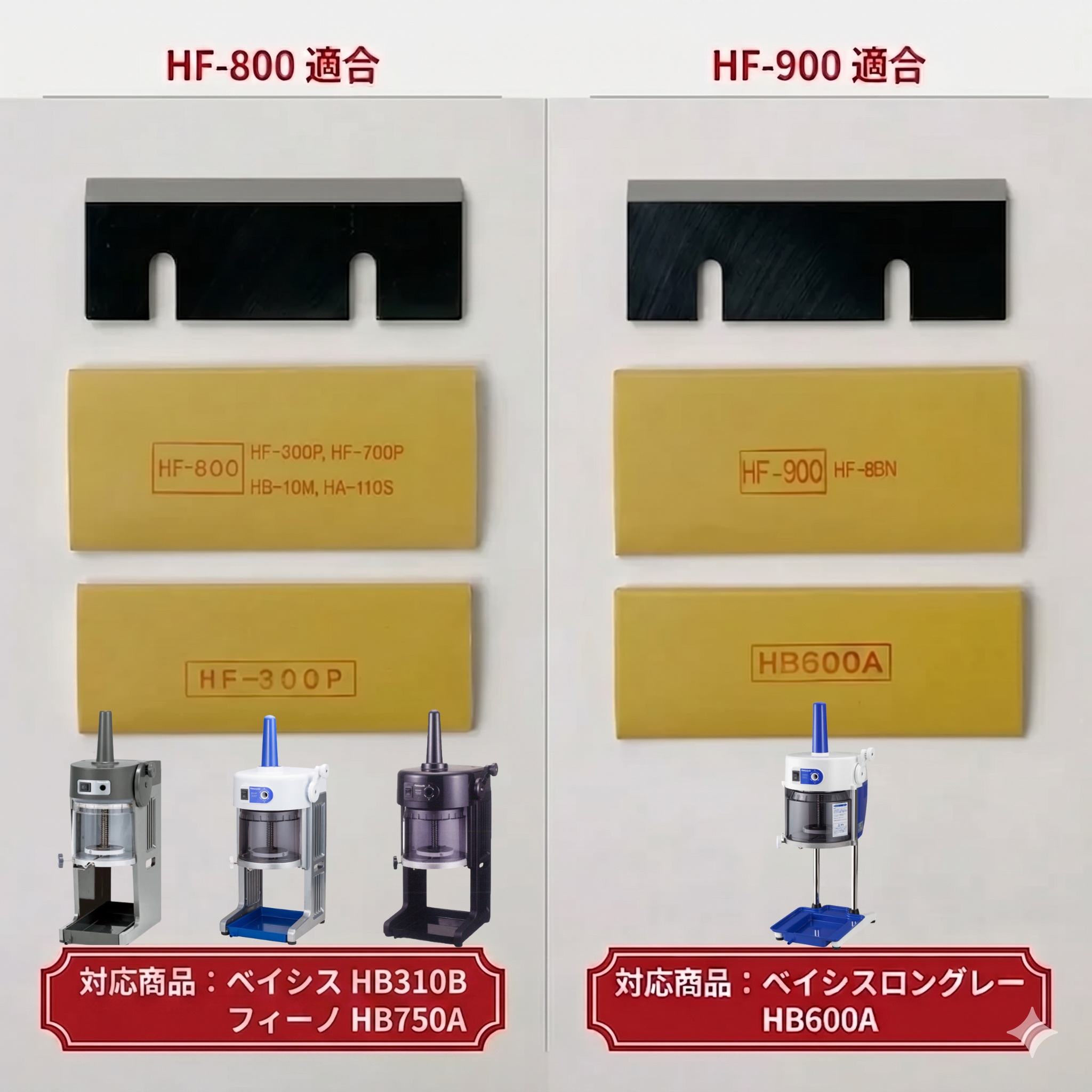 初雪かき氷機替刃 HF-800（鋼）