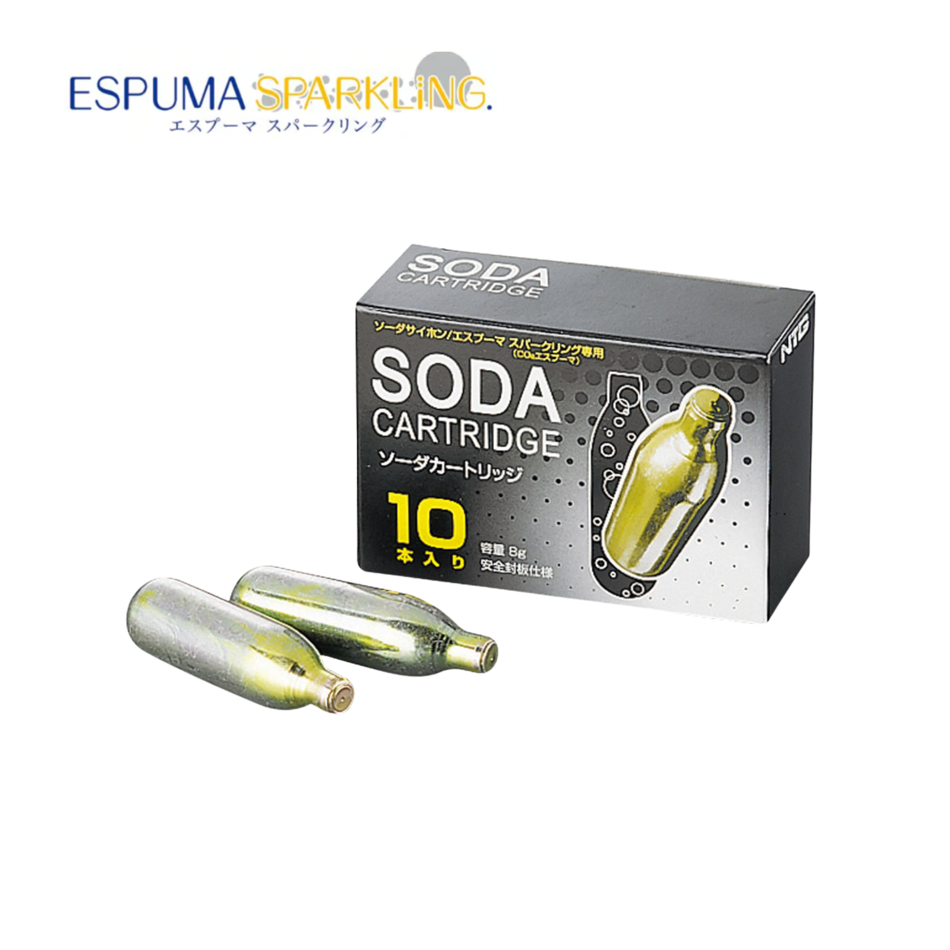 エスプーマスパークリング（CO2）専用】ソーダカートリッジ（10本入り