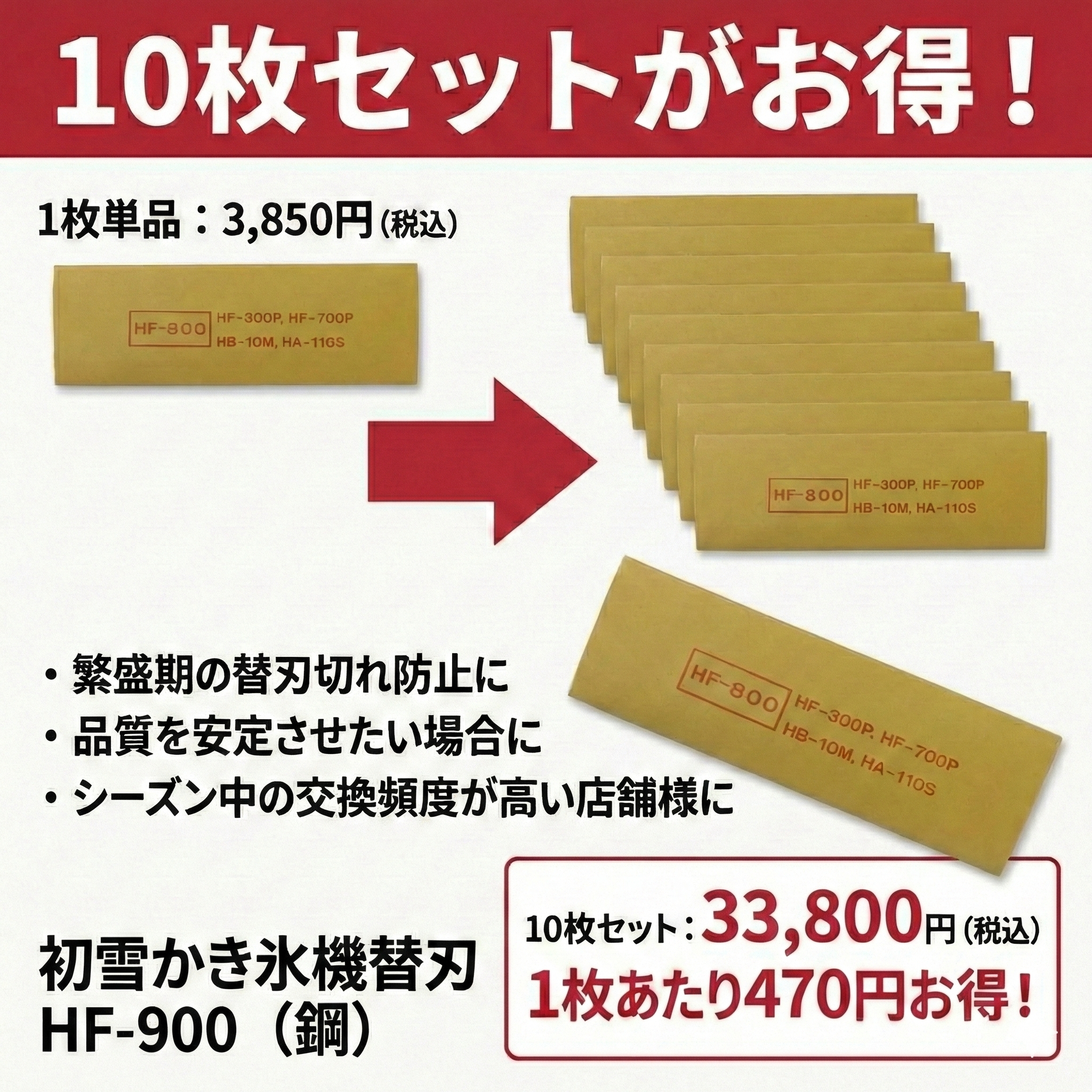 初雪かき氷機替刃 HF-900（鋼）｜業務用 かき氷機専門通販サイト 高橋
